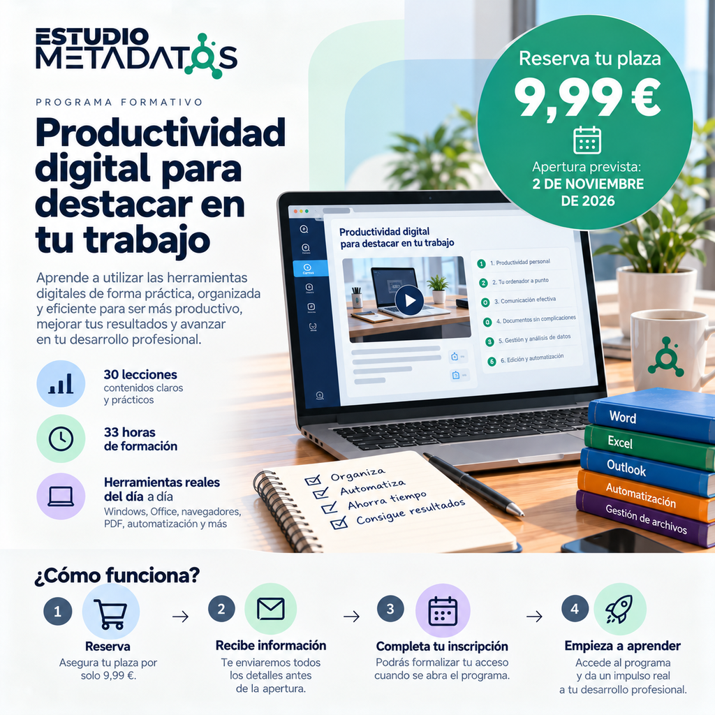Reserva de plaza – Productividad digital para destacar en tu trabajo